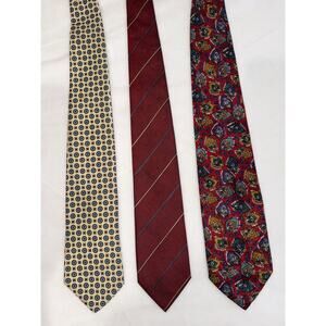 Bundle of 3 Designer Neckties Valentino Fendi Christian Dior Men Ties